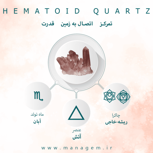 خواص سنگ کوارتز هماتوئیدی