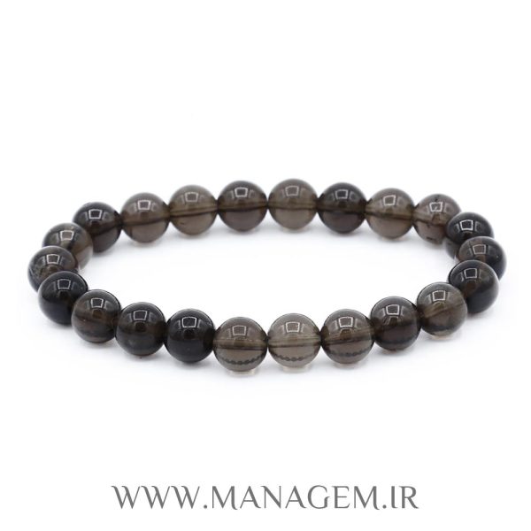 خرید دستبند سنگ کوارتز دودی