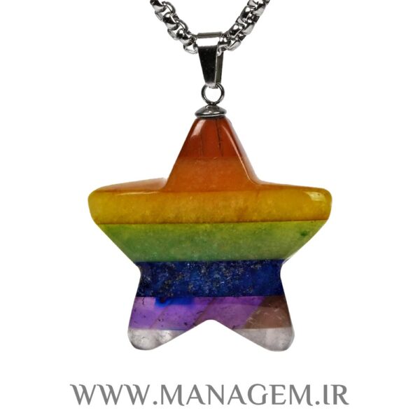 گردنبند ستاره هفت چاکرا اصل