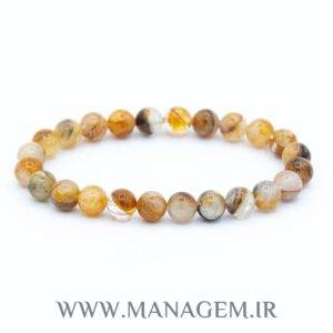 دستبند سنگ کوارتز هماتوییدی