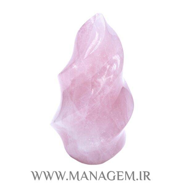 مجسمه رز کوارتز طرح شعله