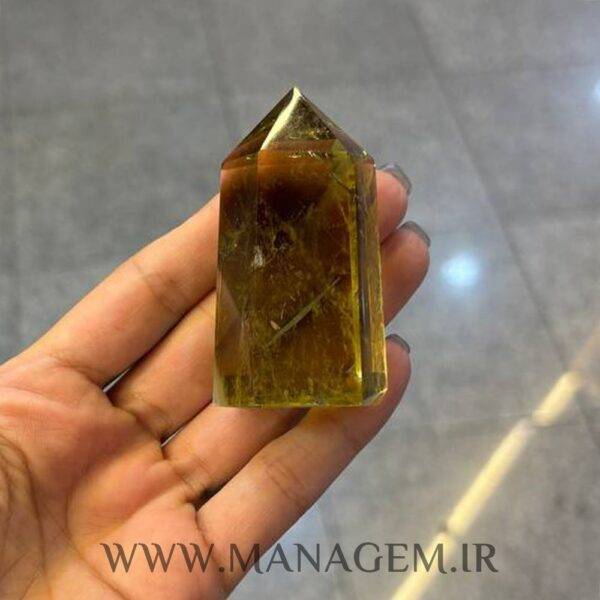 منشور سنگ کوارتز لیمویی