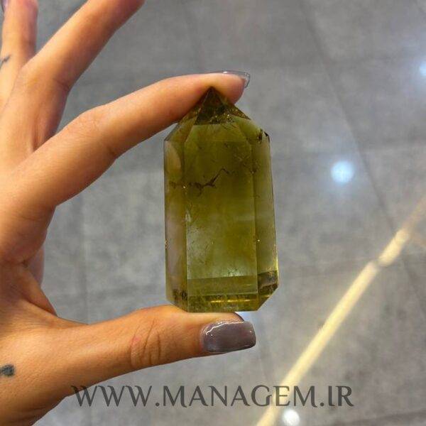 منشور سنگ کوارتز لیمویی