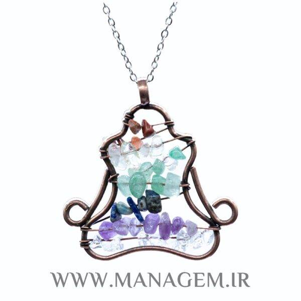 گردنبند هفت چاکرا طرح یوگا